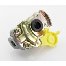 Levegőkuplung M16x1.5 pótkocsis szelep nélüli, sárga